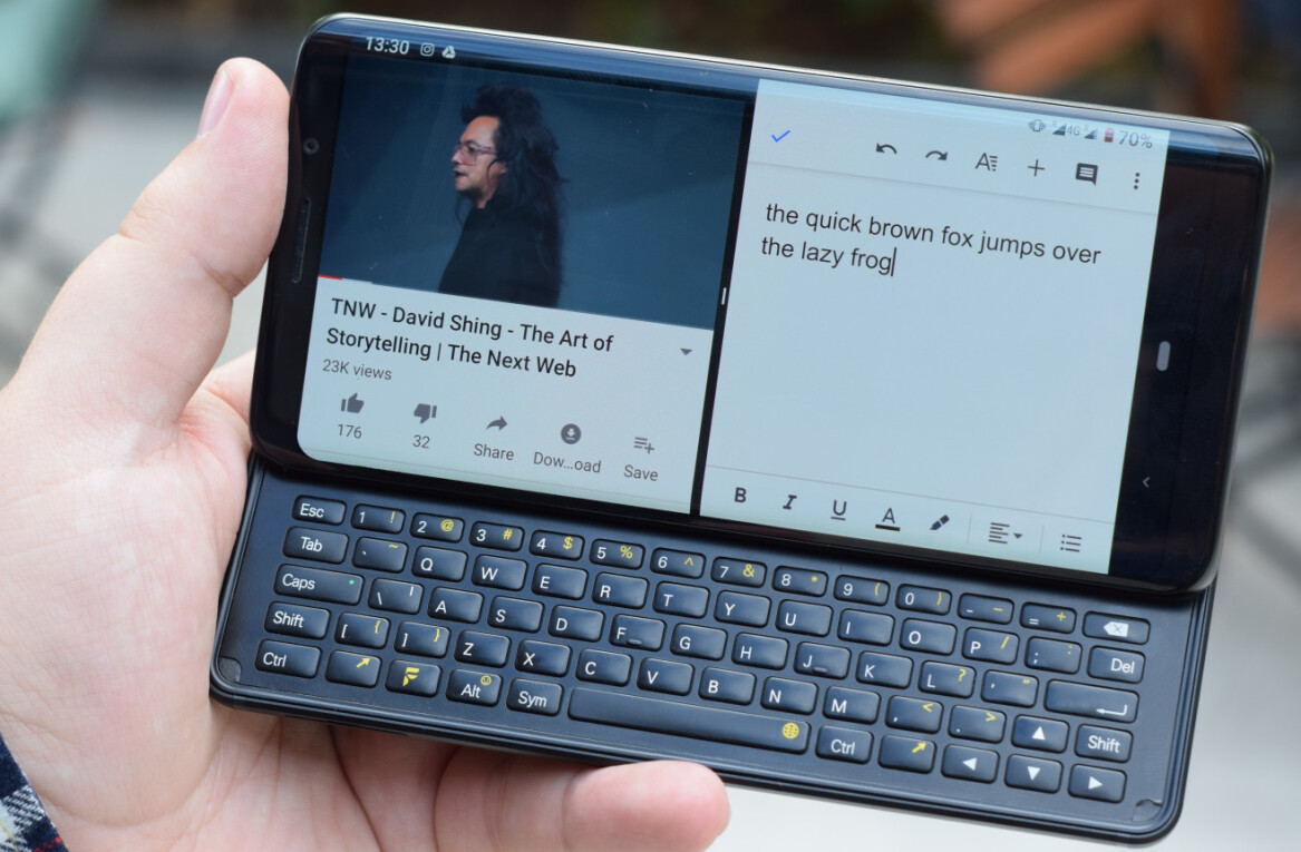 The F(x)tec Pro 1 proves there’s room for keyboard slider phones in 2019