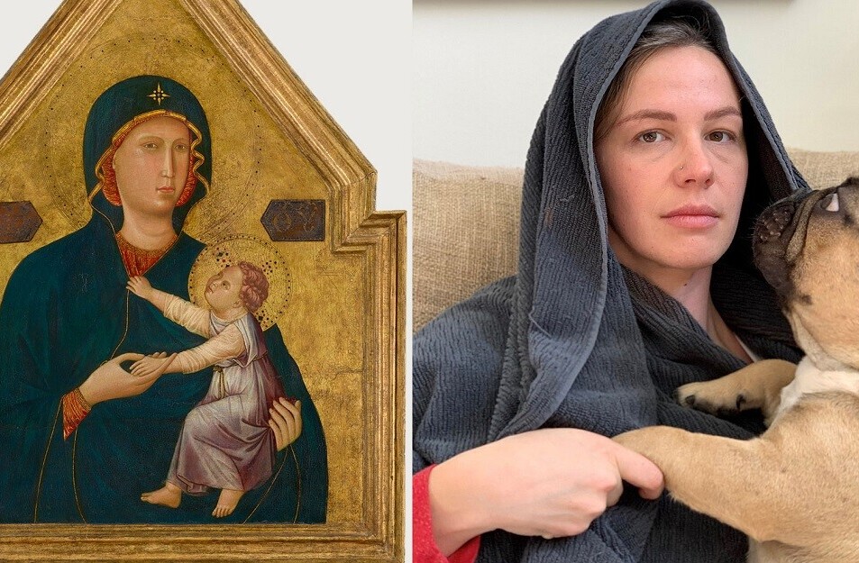 Life imitating art: Quarantined people remix famous paintings with household items