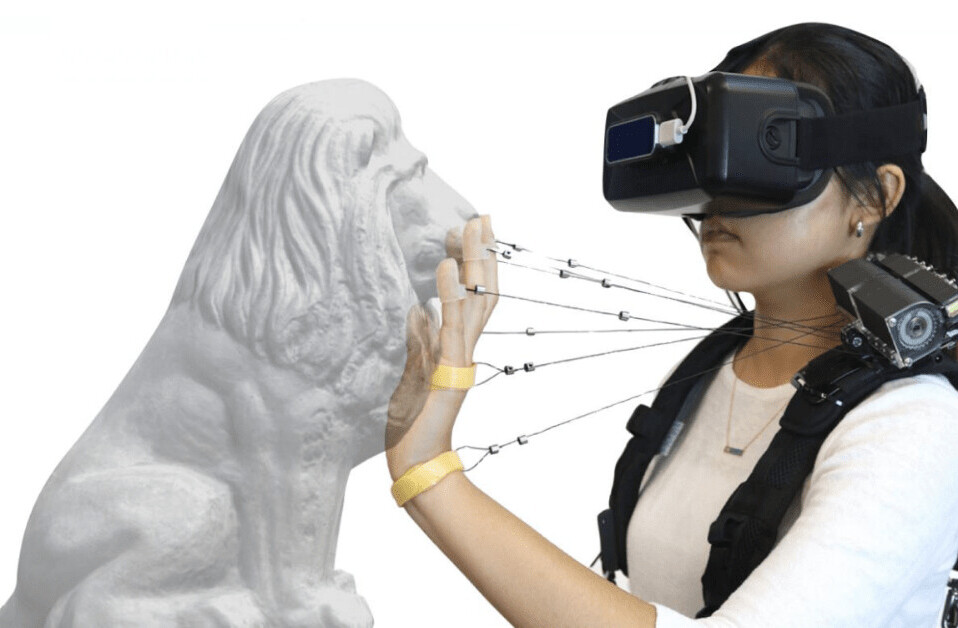 This haptic device uses strings to let you ‘feel’ objects in VR