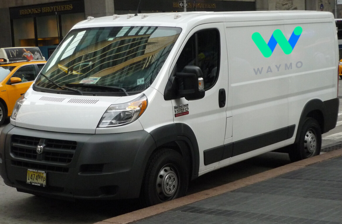 Waymo is cramming its autonomous vehicle tech in Fiat Chrysler’s cargo vans