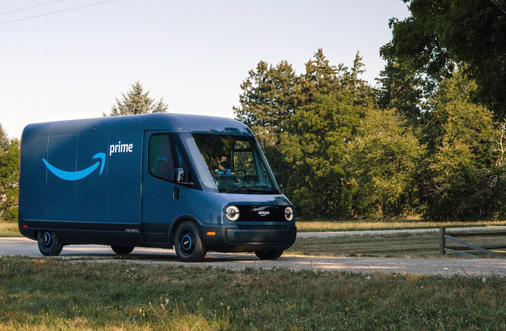 Amazon’s electric delivery vans made by Rivian are here, and they’re pretty cute