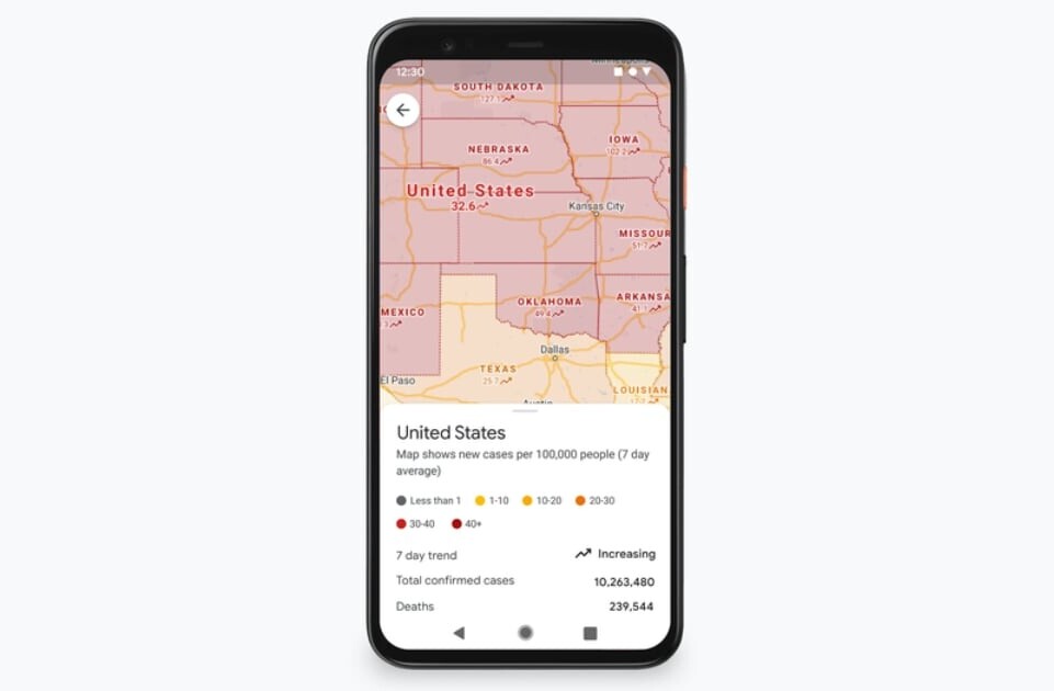 Google Maps will now display number of COVID-19 cases in an area