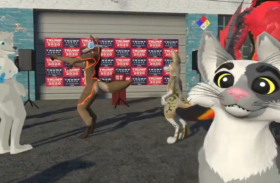 A VR furry hootenanny is all I wish to remember about the 2020 US election