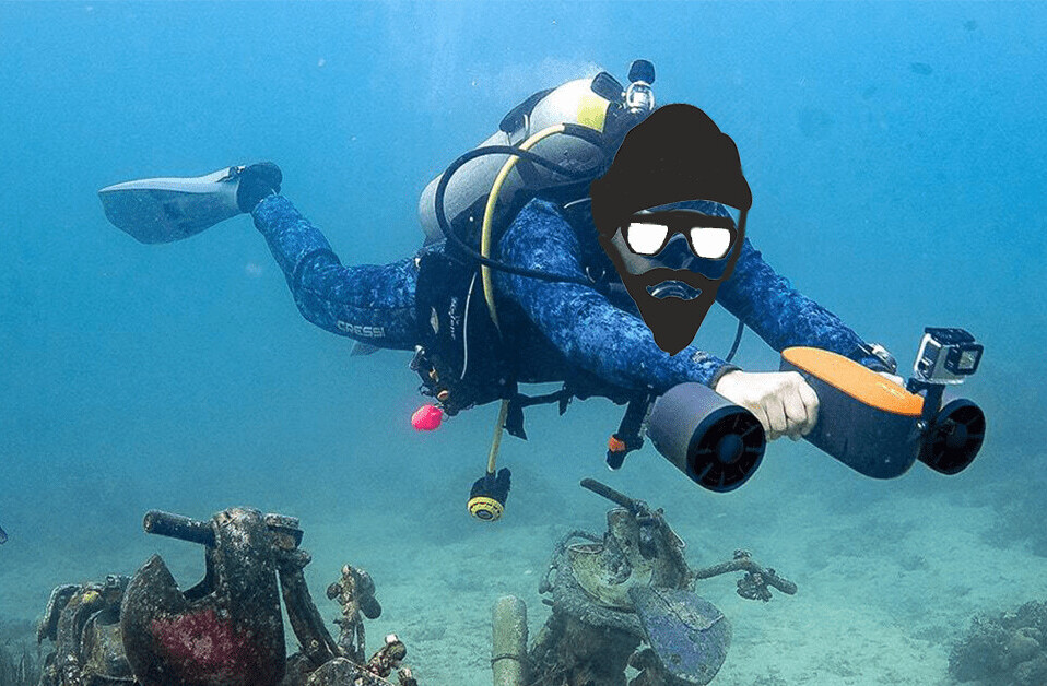 How do you design an underwater scooter? Easy, start with a drone