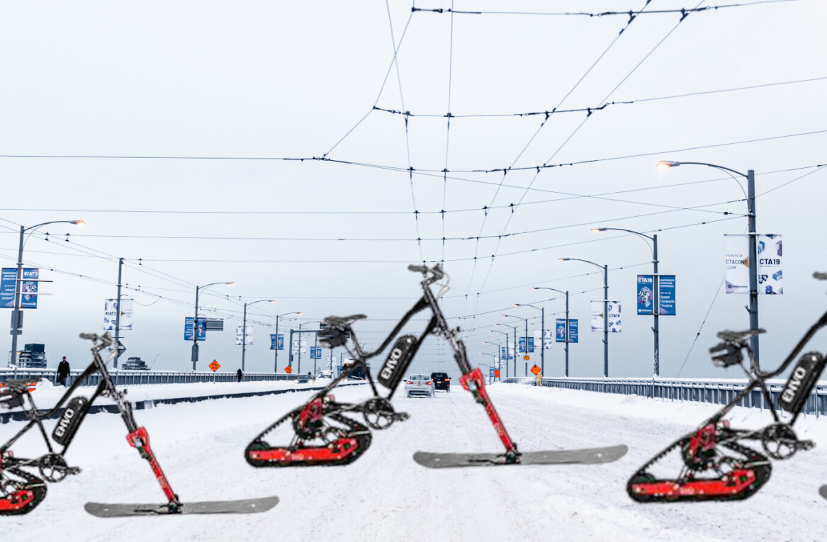 Ingenious Canadian invention turns boring bicycles into snow conquering ebikes
