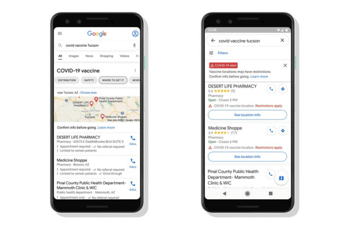Google Maps is adding COVID19 vaccine sites