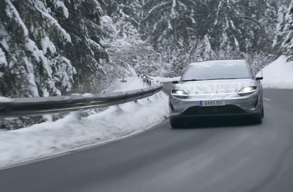 Sony’s concept car is being tested on public roads, just 12 months after reveal