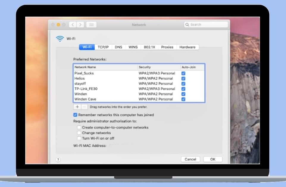 How to change priority of WiFi networks on your Mac