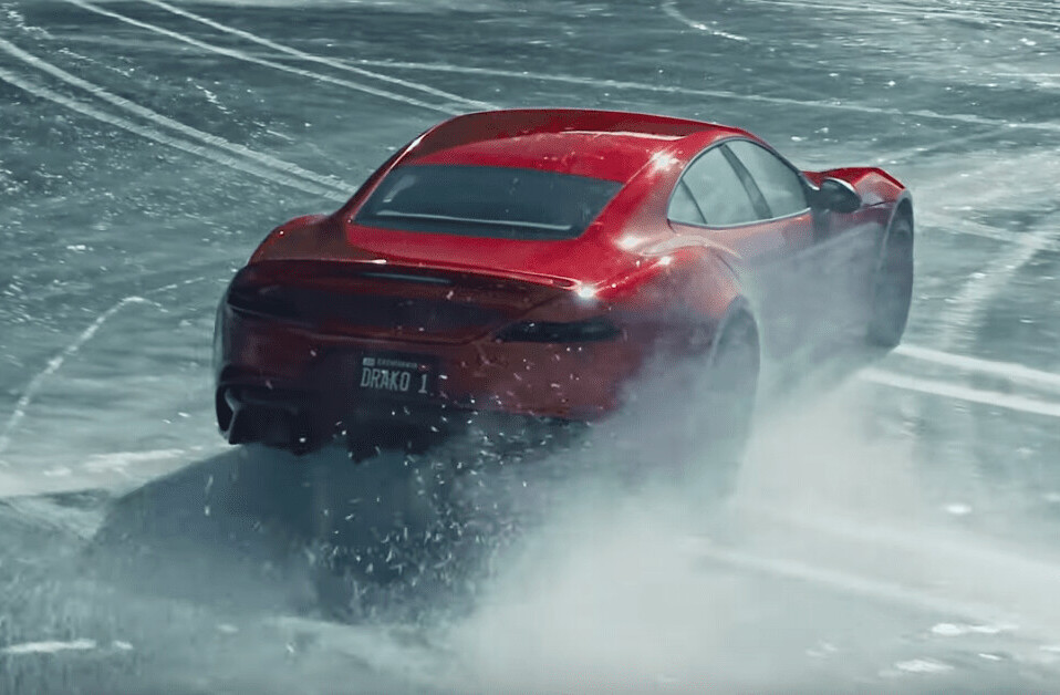 Watch this $1.2M supercar EV drift on ice like a ballerina