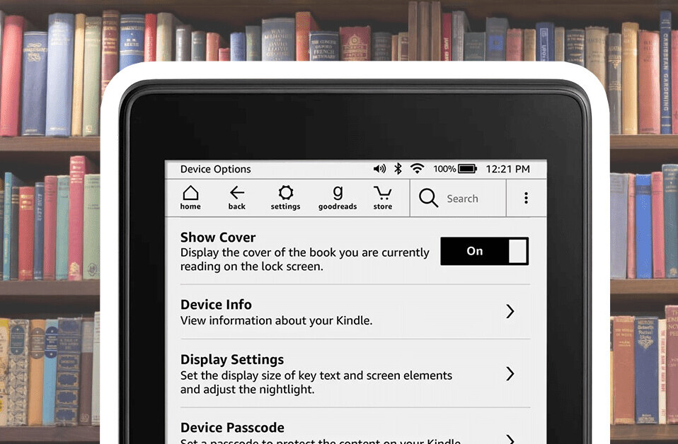 Hell yeah, the Kindle lock screen can now display book covers