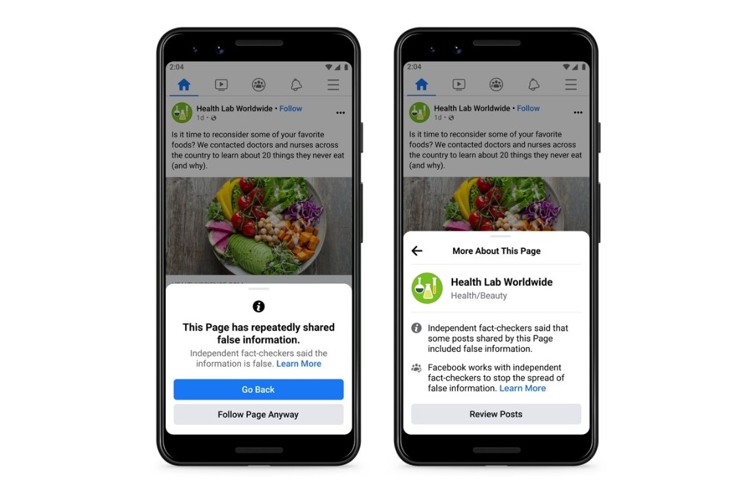 Facebook will now shame pages that share misinformation repeatedly