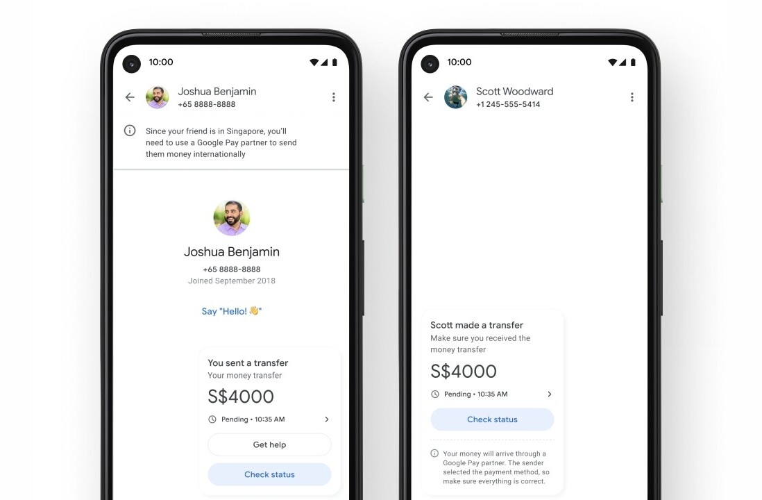 Google Pay now lets you send money from the US to India and Singapore