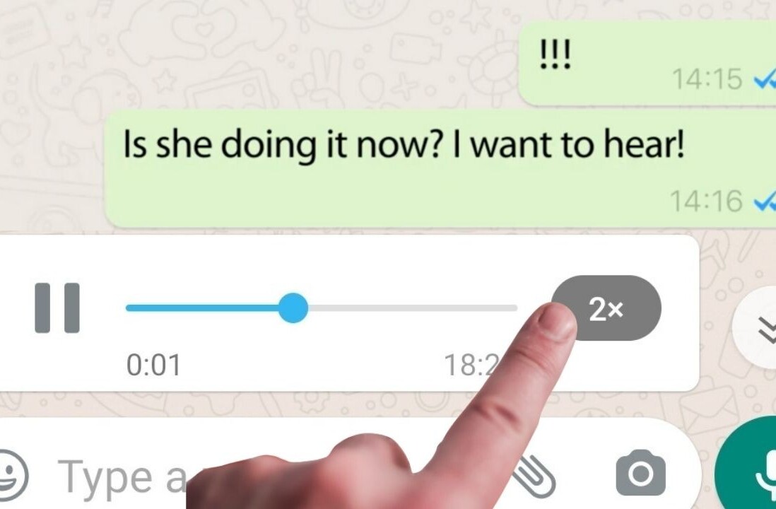 How to play irritating WhatsApp voice messages faster