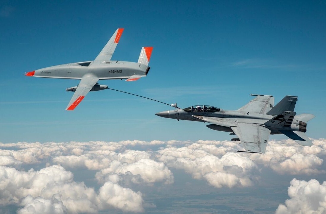 Watch a drone refuel another aircraft in mid-air for the first time