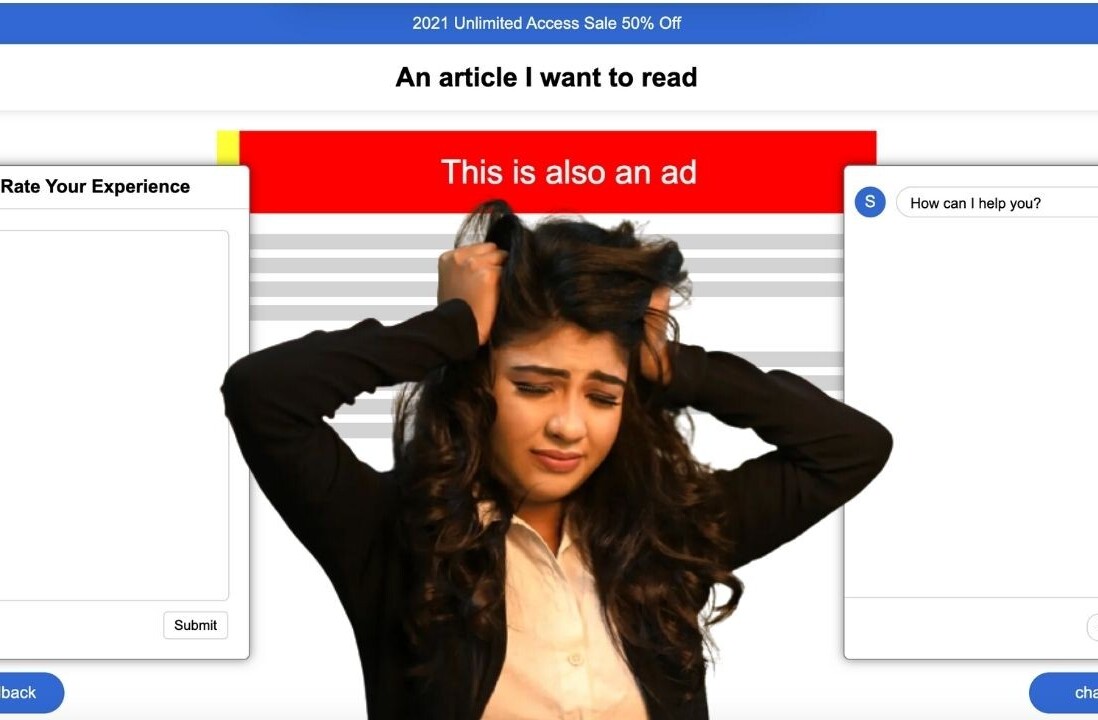 This site perfectly encapsulates the horrors of today’s internet