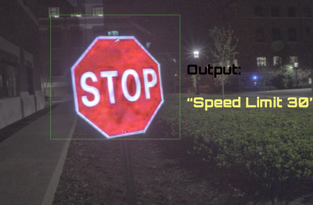 Researchers fooled AI into ignoring stop signs using a cheap projector