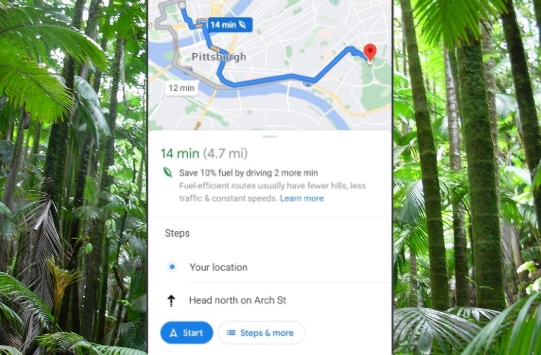 Google Maps can now suggest the most fuel-efficient route
