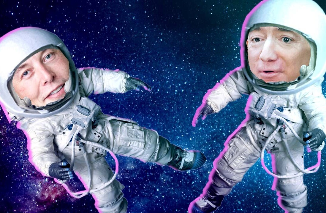 Why the Musk vs. Bezos space feud is probably fake