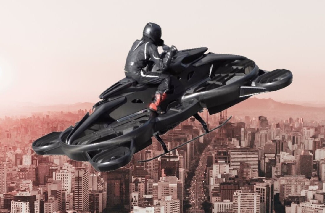 This bizarre Japanese flying bike wants to bring air travel to the streets