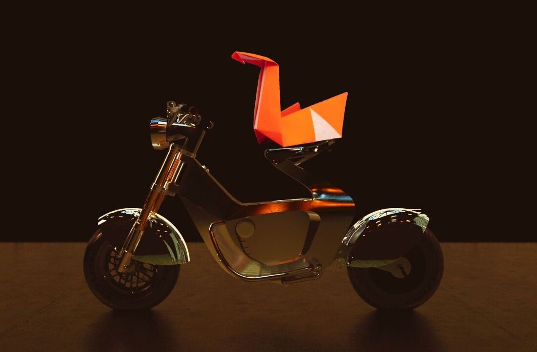 This escooter looks like an origami duck made of steel — and I dig it