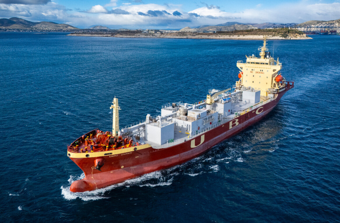 This cargo ship is turning its CO2 emissions into green cement