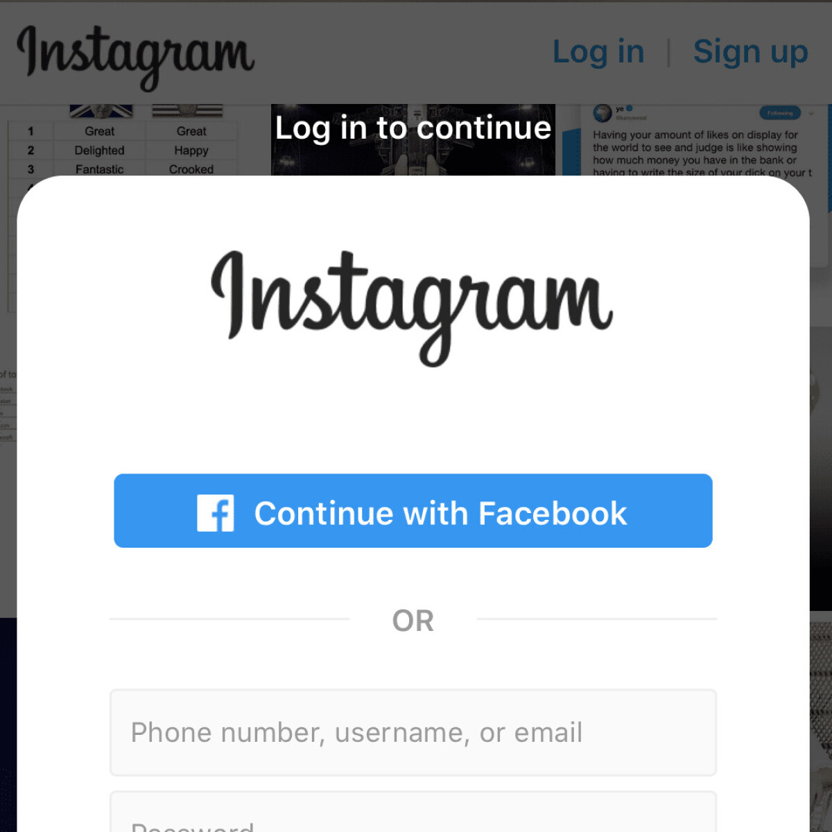 Instagram Now Forces People To Sign In To View Public Profiles