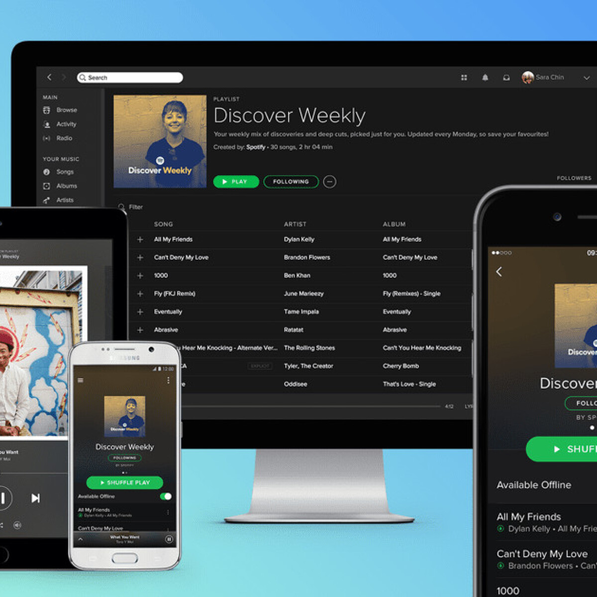Spotify on online sales