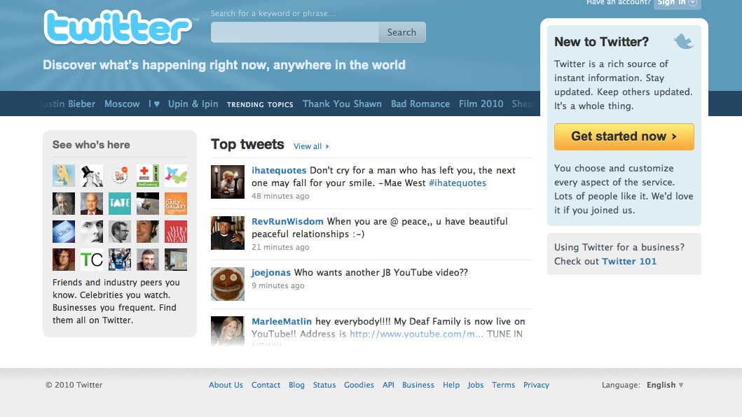 Twitter’s Got A Brand New Homepage