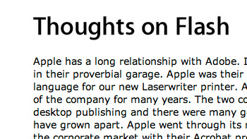 Steve Jobs: “Gedanken über Adobe Flash”