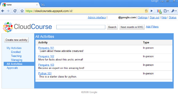 Google’s CloudCourse is an open source alternative for educational scheduling.