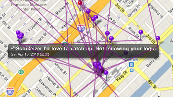 TrackU iPhone/iPad app tracks any Twitter user’s geotagged activity