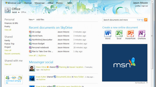 Microsoft Office hits the SkyDrive. Cloud-based Office on the go.