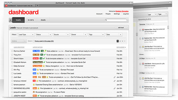 dashboard: Organizing your leads, and making you more money.