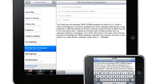 WordPress Updates iPhone / iPad App, Optimized For Retina Display