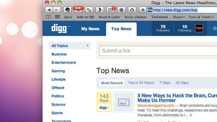 The New Digg And The Future Of Social News