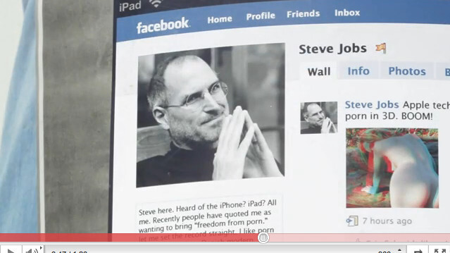There is porn on Steve Jobs’s iPad AND Facebook profile!