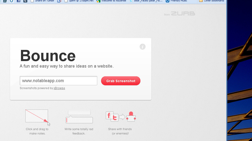 Bounce turns any website into a collaboration white board.