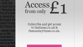 The Times Paywall Is Now Active. £1 Please!