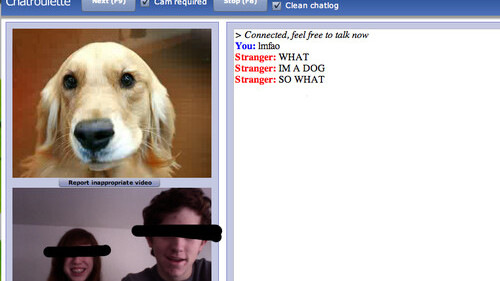 Chatroulette has gone offline. Holding page says “The experiment is over”