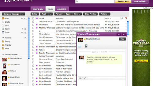 New Yahoo! Mail to let you update Facebook and Twitter from your inbox