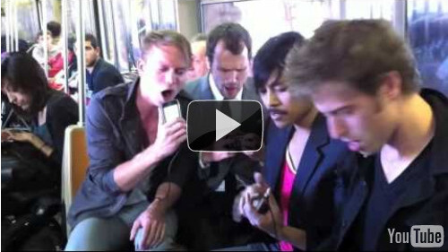 Weekend Beat – Jamming on iPhones in the Subway