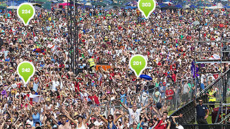 Orange and 7000 festival goers break record for most tagged online image ever