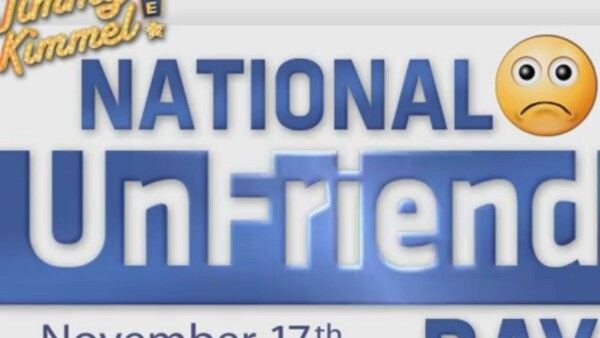 ‘National UnFriend Day’ brought to you by Jimmy Kimmel and William Shatner