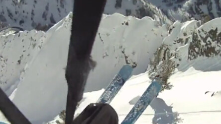 Video: Kite skiing feels like skydiving down a mountain