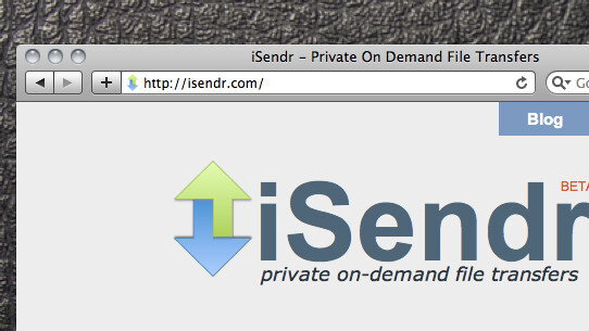 iSendr: On demand, peer-to-peer file sharing, no cloud required.