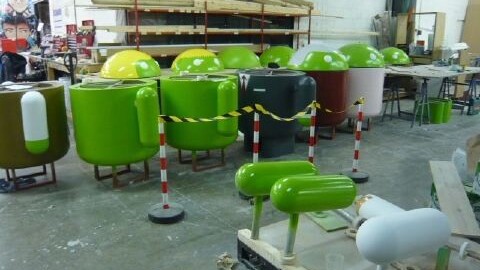 A behind the scenes look at Google’s MWC Android stand