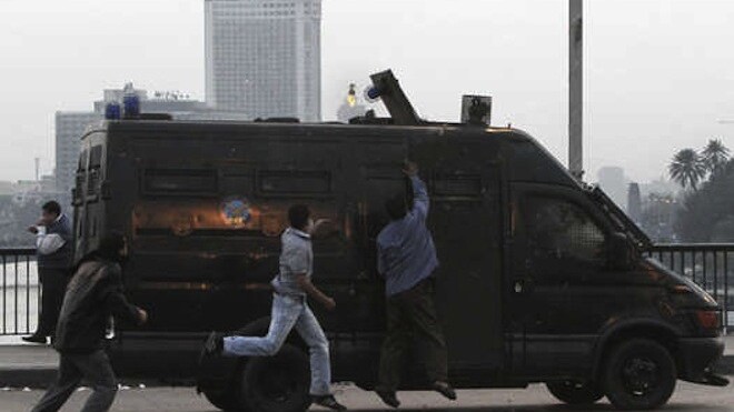 The diplomatic car that ran over 20 people in Cairo