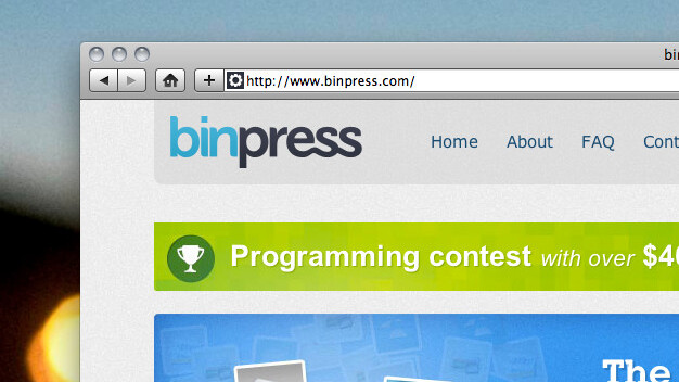 binpress: A marketplace for code and a $40k prize for the best of it