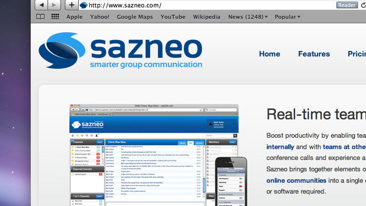 Sazneo unveils real-time group collaboration for the iPhone