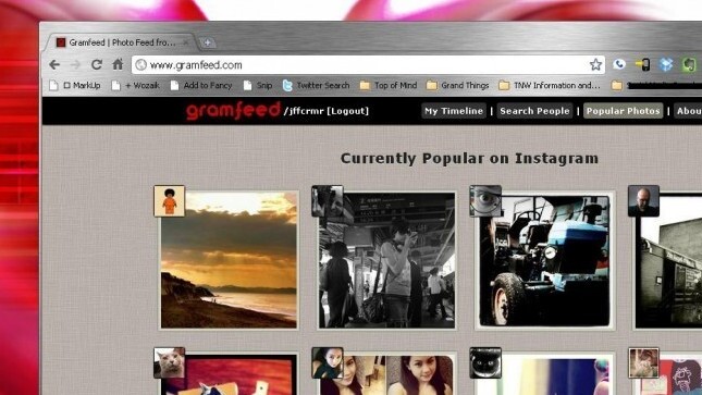 Gramfeed. Instagram meets Twitter